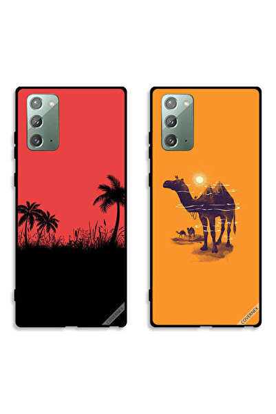 Covernex حافظتان لهاتف سامسونج جالكسي نوت 20، أغطية حماية بتصميم شجرة تمر وفن الجمال