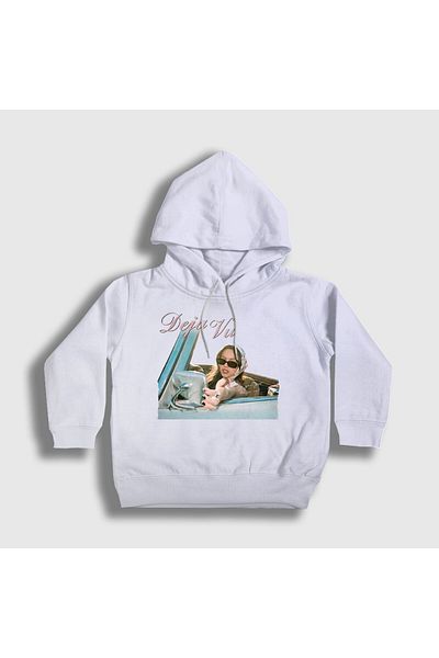 Presmono Unisex Kids White Deja Vu Olivia Rodrigo Hooded Sweatshirt 553207Tt