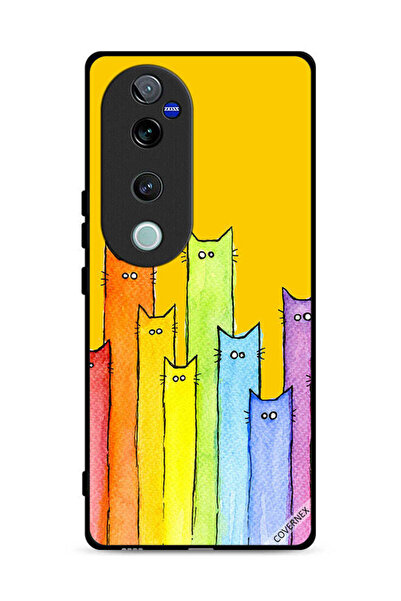 Covernex غطاء حماية لهاتف Vivo V40 Pro 5G بتصميم دمية قطة