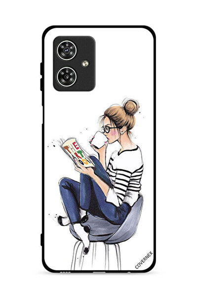 Covernex غطاء حماية لهاتف موتورولا موتو جي 54 5G - قراءة كتاب الفن