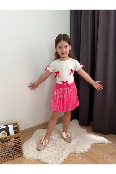 ÖYKÜ KİDS Set de sus și de jos cu modele pentru fete