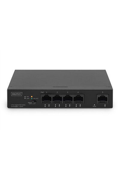 Digitus Comutator Desktop 4-Port PoE Gigabit