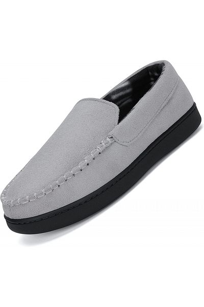 MISHANSHA slippers, gray, textile/rubber/memory foam, 46