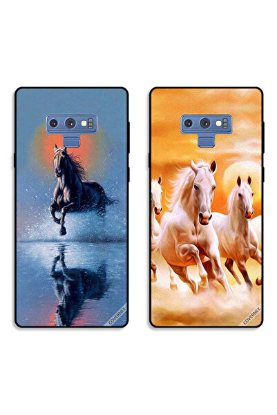 Covernex حافظتان لهاتف سامسونج جالاكسي نوت 9، أغطية حماية، خيول تركض