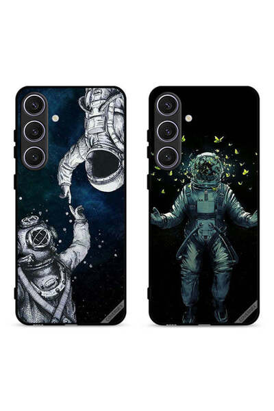 Covernex حافظتان لهاتف سامسونج جالاكسي S23 FE 5G، أغطية واقية بتصميم رواد فضا...