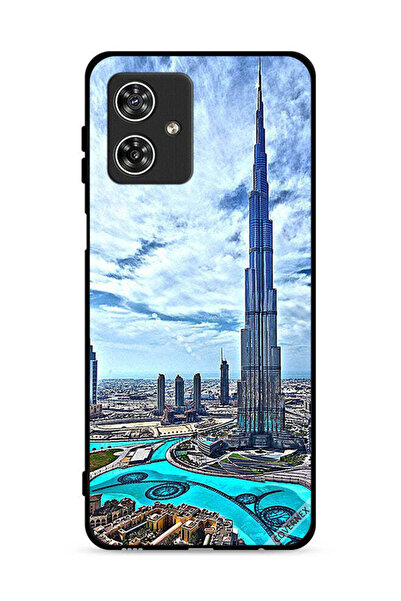 Covernex غطاء حماية لهاتف موتورولا موتو جي 54 5G - برج خليفة - غيوم تلامس السحاب
