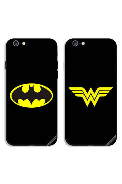 Covernex حافظتان واقيتان لهاتف Apple iPhone 6/6s، أغطية خلفية بتصميم باتمان و...