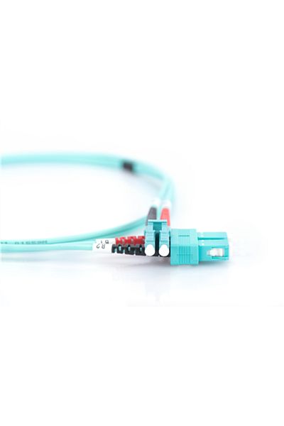 Digitus Patch Cord 3m SC-LC, Multimode, Aqua