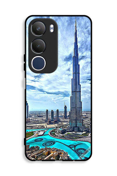 Covernex غطاء حماية لهاتف فيفو Y19s 4G، برج خليفة، غيوم تلامس السحاب