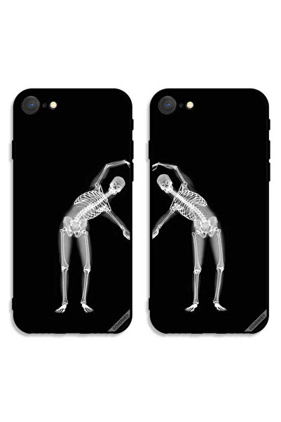 Covernex حافظتان واقيتان لهاتف Apple iPhone 7، أغطية خلفية بتصميم زوجين على ش...