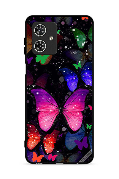 Covernex غطاء حماية لهاتف موتورولا موتو جي 54 5G بنقشة الفراشات