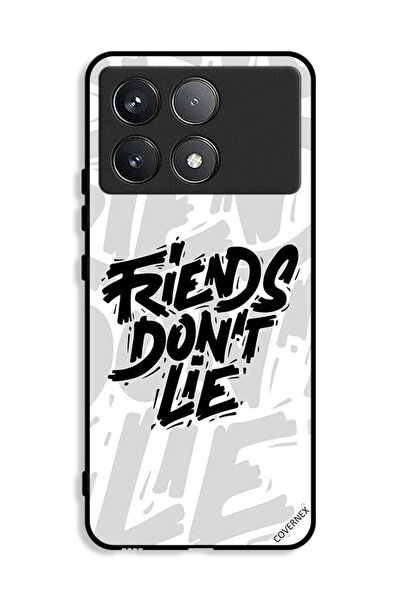 Covernex غطاء حماية لهاتف Xiaomi Poco X6 Pro 5G بطبعة "الأصدقاء لا يكذبون"