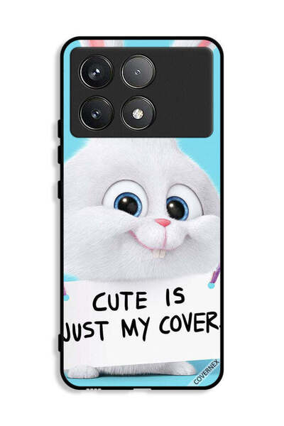 Covernex غطاء حماية لهاتف Xiaomi Redmi K70E 5G، أرنب لطيف هو مجرد غطاء لي