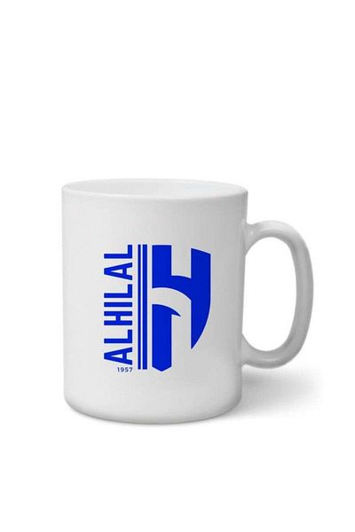 Story of candle Ceramic Mug with 'Hilali' Design in White