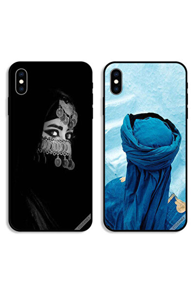 Covernex جرابان واقيان لهاتف Apple iPhone XS Max بتصميم عربي وعيون جميلة
