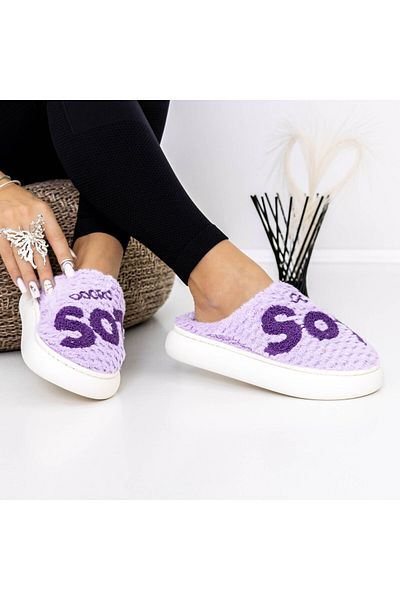 FASHION Ladies Slippers A-628 Purple |