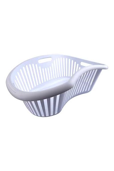 rexa Laundry Cloth Basket – 30L Capacity, White Polyester, 41.4 cm