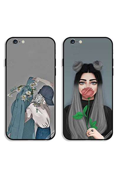 Covernex حافظتان واقيتان لهاتف Apple iPhone 6 Plus/6s Plus بتصميم فتاة ترتدي ...