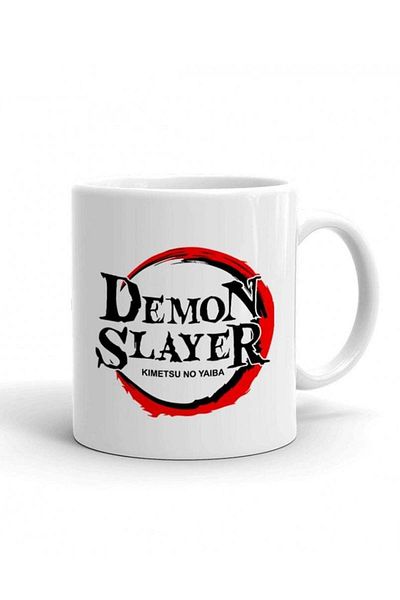 Story of candle Ceramic Mug with 'DEMON SLAYER' Design - White