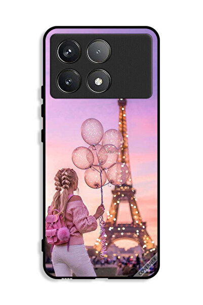 Covernex غطاء حماية لهاتف Xiaomi Poco X6 Pro 5G بطبعة فتاة تحمل بالونات