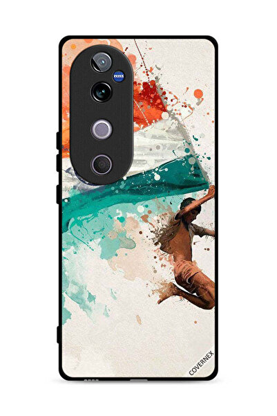 Covernex غطاء حماية لهاتف Vivo V40 5G يحمل علم الهند أثناء الطيران