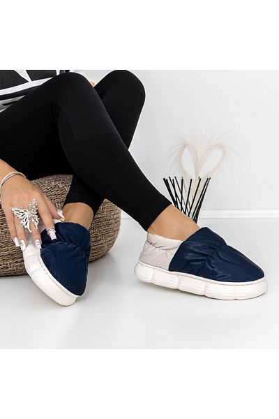 FASHION Women's Slippers A-623 Navy Blue |