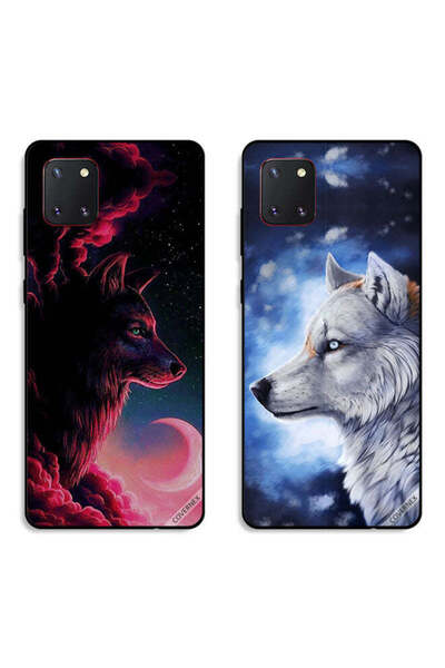 Covernex حافظتان واقيتان لهاتف سامسونج جالكسي نوت 10 لايت بتصميم وولف آرت