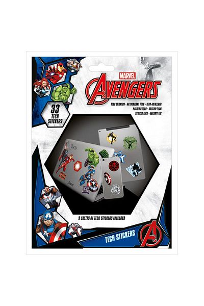 Marvel Set of 33 decorative, interior, vinyl stickers - Avengers