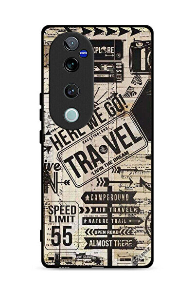 Covernex غطاء حماية فيفو V40 برو 5G "هنا نذهب للسفر"