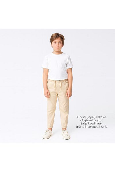 Overdo Boy's Jogger Pants with Elastic Waist