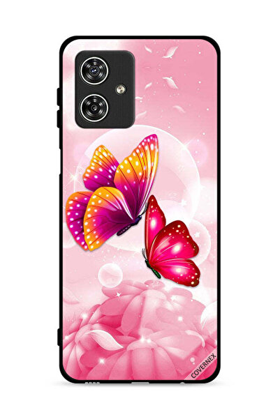 Covernex غطاء حماية لهاتف موتورولا موتو جي 54 5G بنقشة فراشات لطيفة