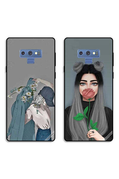 Covernex حافظتان لهاتف سامسونج جالكسي نوت 9، أغطية حماية بتصميم فتاة ترتدي مع...
