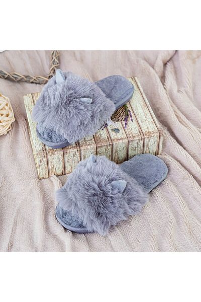 FASHION Women's Slippers WF-2201 Gray