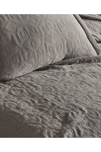 Şaheser Duvet cover set + 2 jacquard pillowcases, 240x260cm, Lucette Mink