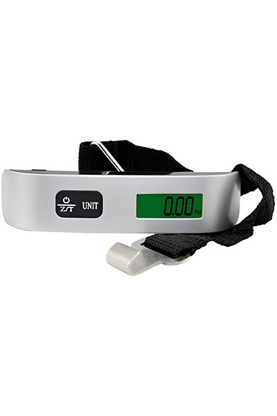 CAMRY Digital Luggage Scale – Silver/Black, Up to 50 kg Capacity with 0.44-Inch Display
