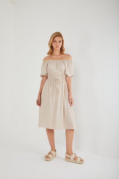 Mixray 4452 Women's Elastic Adjustable Dress Stone