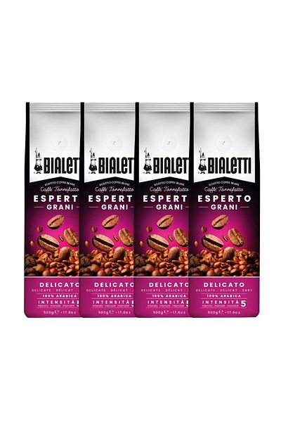 Bialetti 4 Pieces Delicato 500 Gr Core Coffee