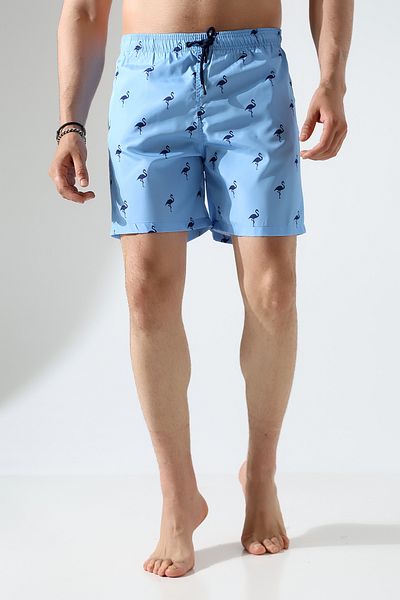 ZEND POLO Flamingo Blue Men's Swim Shorts