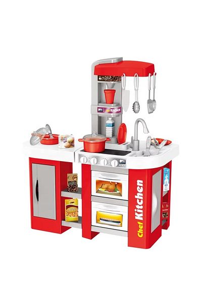 rexa 53-Piece Talented Chef Kitchen Play Set – Pretend Cooking Toy Set with Utensils, Food & Accessories