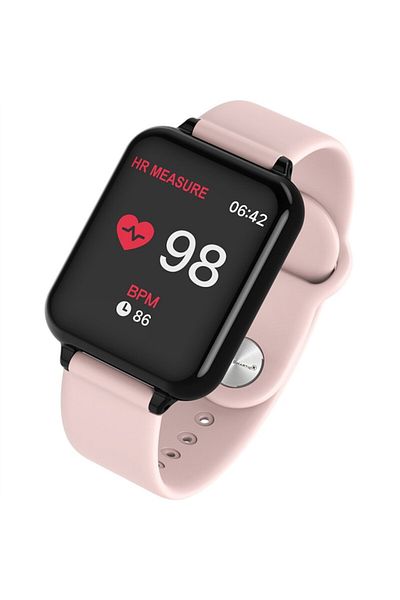 SMARTIC Smartwatch B57, Display 1.3 inch IPS, Heart Rate Monitor, Water Resistant IP67, Pink
