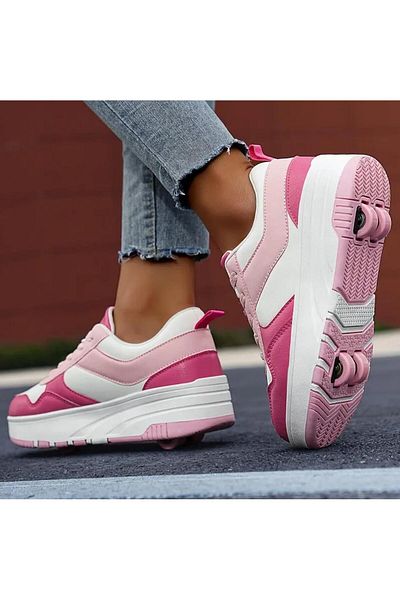 3b kids Skate Shoes Sneakers Pink White Skate Shoes