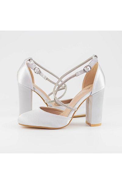 mei Thick Heel Shoes 2YXD39 Grey