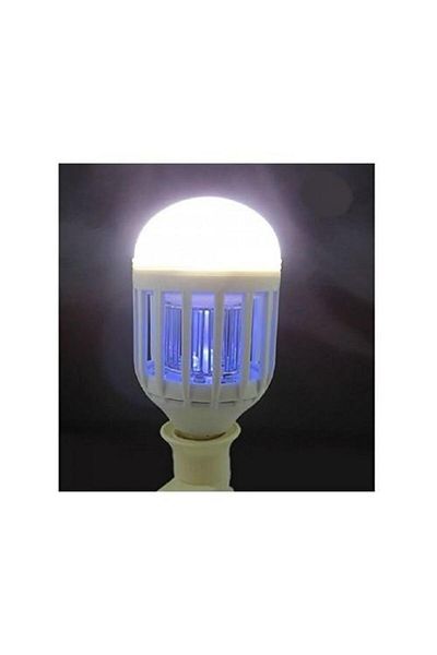 DAR Bec LED Anti-Insecte cu Lampa UV 9W, E27, Alb – Protectie impotriva tantarilor si insectelor