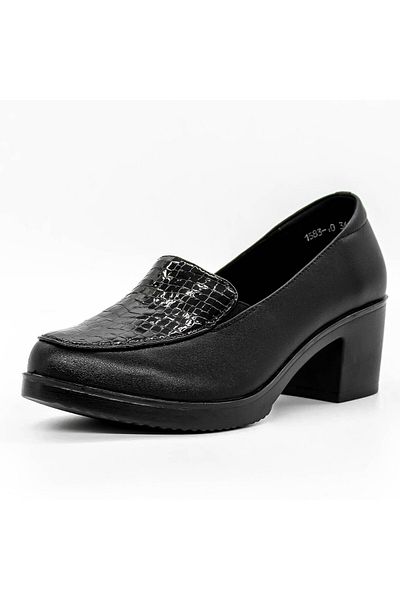 FORMAZIONE Chunky Heel Shoes 1583-10 Black |