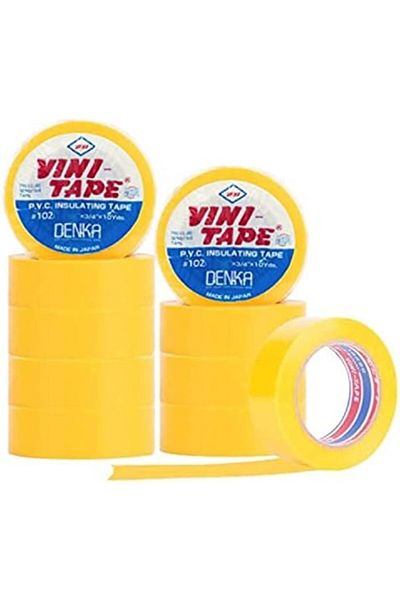 Generic Vini 10Pc Yellow Vini Electrical Insulation Tape