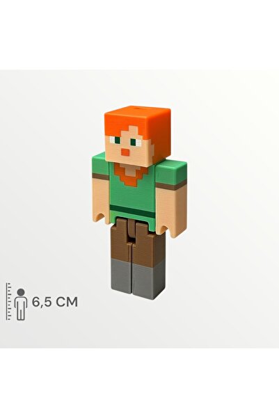 FigürDizayn Minecraft Keşif Seti Cadı Creeper Skeleton Steve Alex Köylü