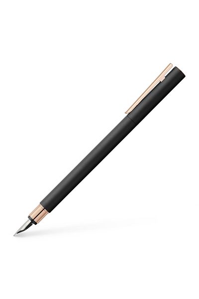 OEM Faber Castell Neo Slim Fountain Pen, Rosegold Metal, F Nib, Sleek Design, Refillable, Gift Box