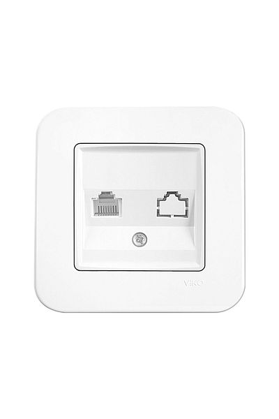 PANASONIC Simple Telephone Socket RJ11 Rollina White