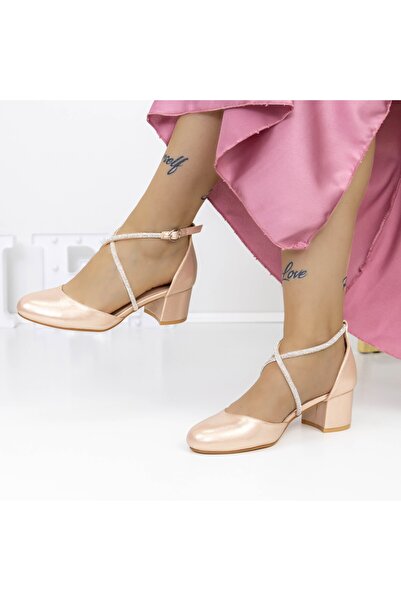 mei Παπούτσια με χοντρό τακούνι 2YXD62 Σαμπανιζέ