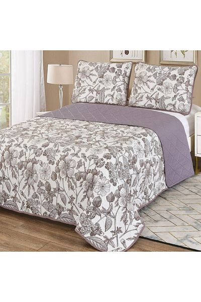 Pucioasa Double quilted bedspread, Pucioasa, Elegance CVI6 Flowers
